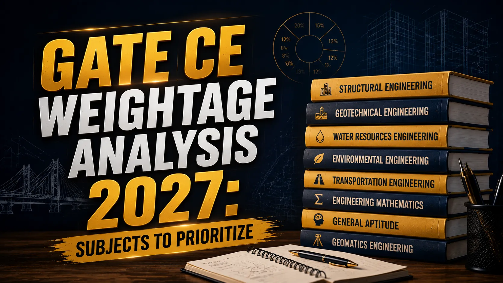 GATE CE Weightage Analysis: Which Subjects Should You Prioritize for GATE 2027?